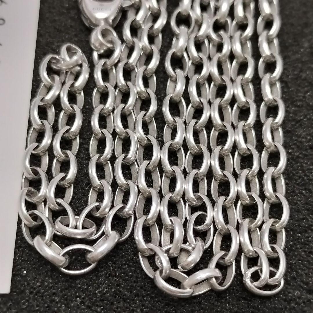 GUCCI シンプル チェーン ネックレス 55cm あずき グッチ