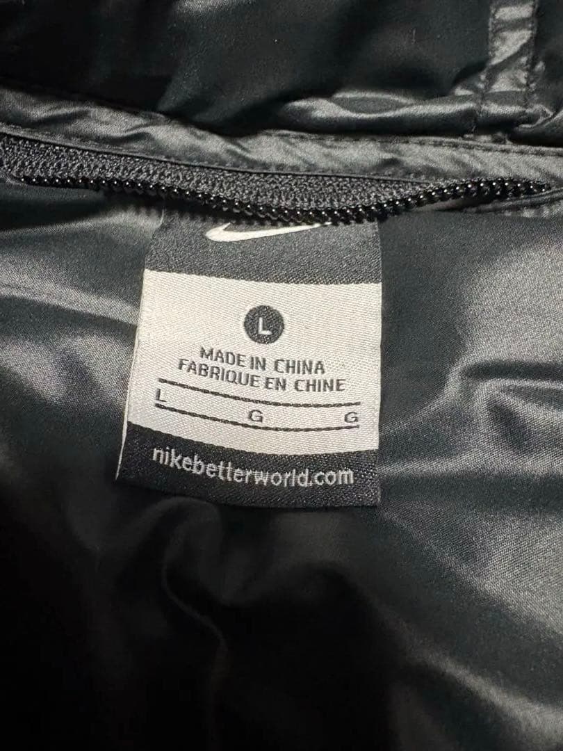 フォロー割中！！希少人気■ナイキ【L】ダウンジャケット リバーシブル ヌプシ黒