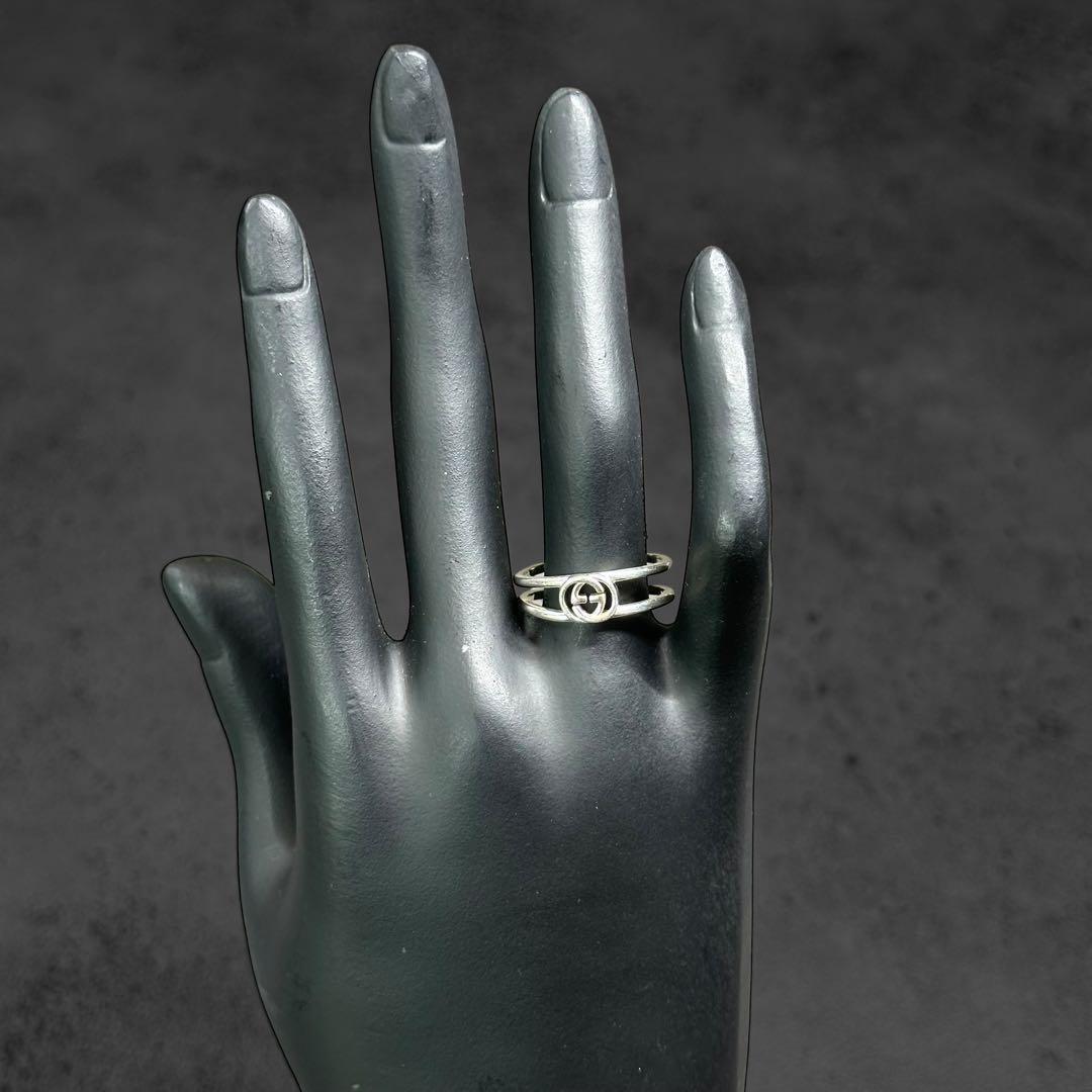 アクセサリー GUCCI Interlocking G Silver Ring