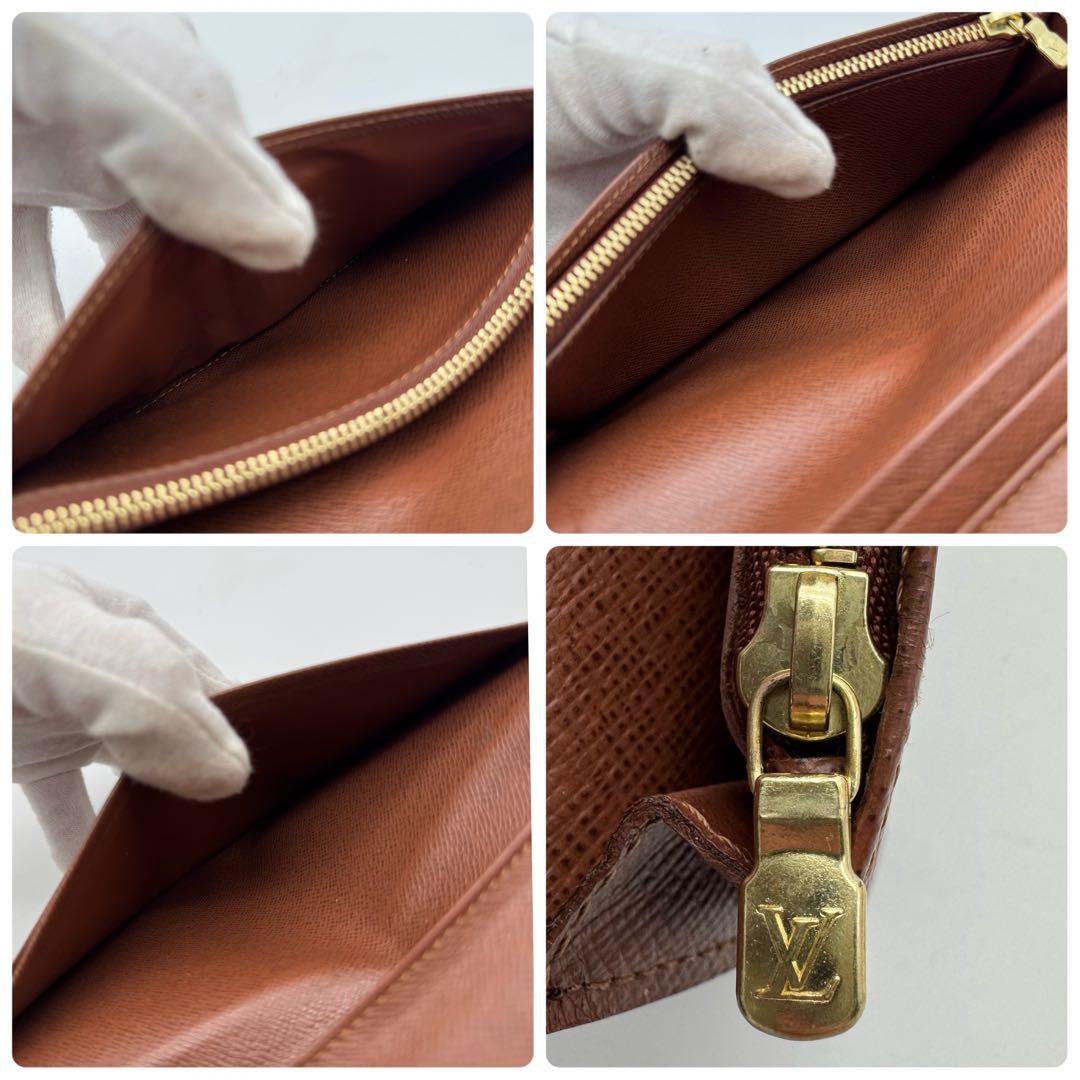 【美品】ルイヴィトン　モノグラム　ポルトフォイユ・ブラザ　長財布　wallet