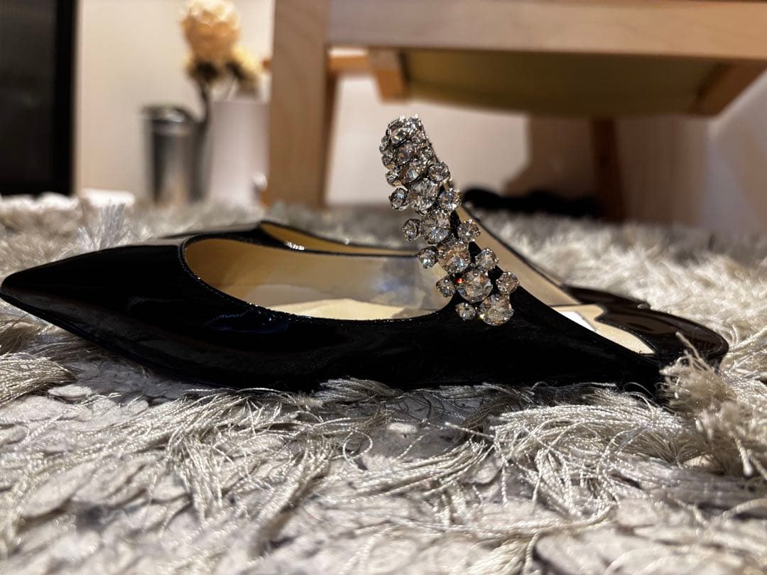 たこやき様　新品❤️Jimmy Choo 34 ブラック BING FLAT