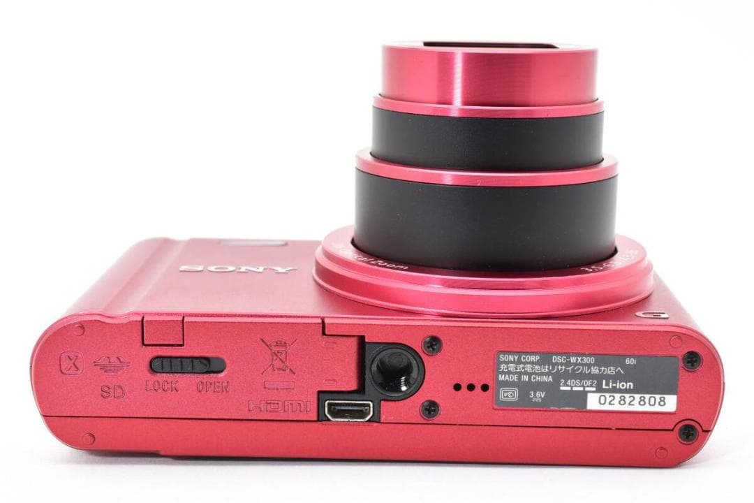 美品　SONY Cyber-shot DSC-WX300 レッド ＃A379