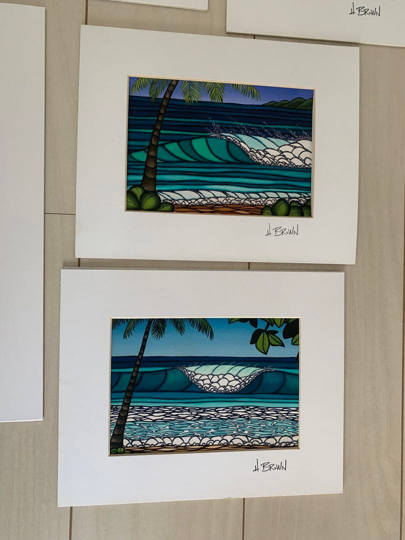 Heather Brown ヘザー・ブラウンの作品5点セット サーフアート