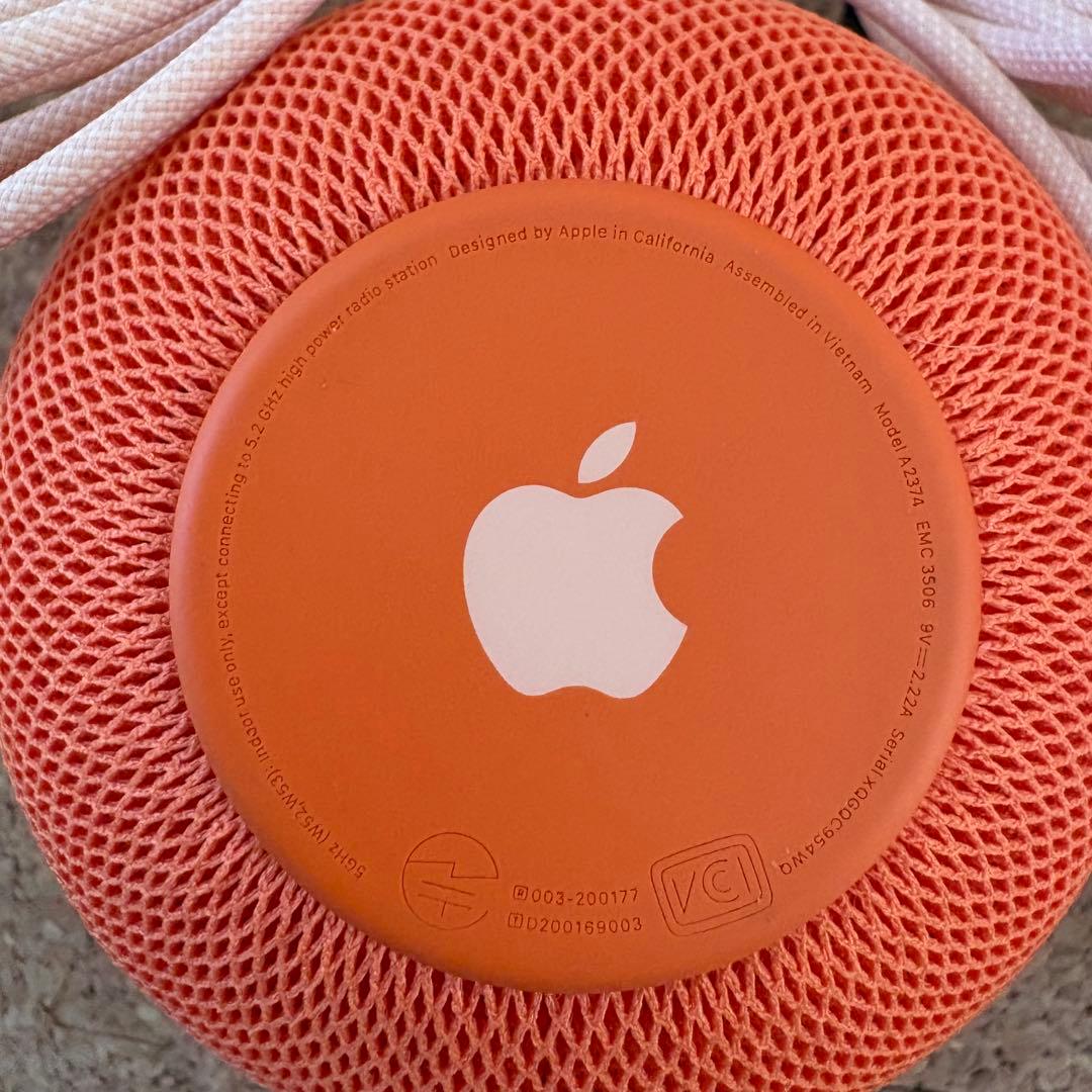 【美品】Apple Pod mini オレンジ MJ2D3J/A 2個