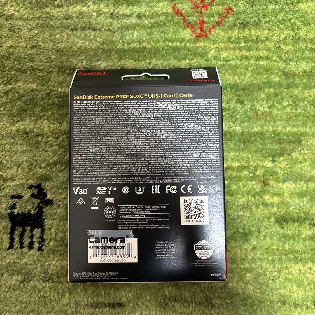 SanDisk SDカード128GB Extreme PRO