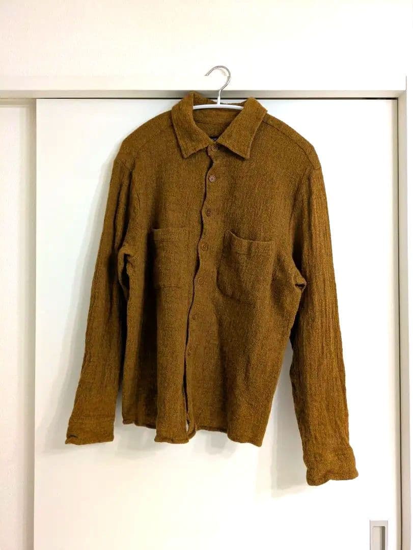 USA製 evan kinori ウール ガーゼ ワーク シャツ