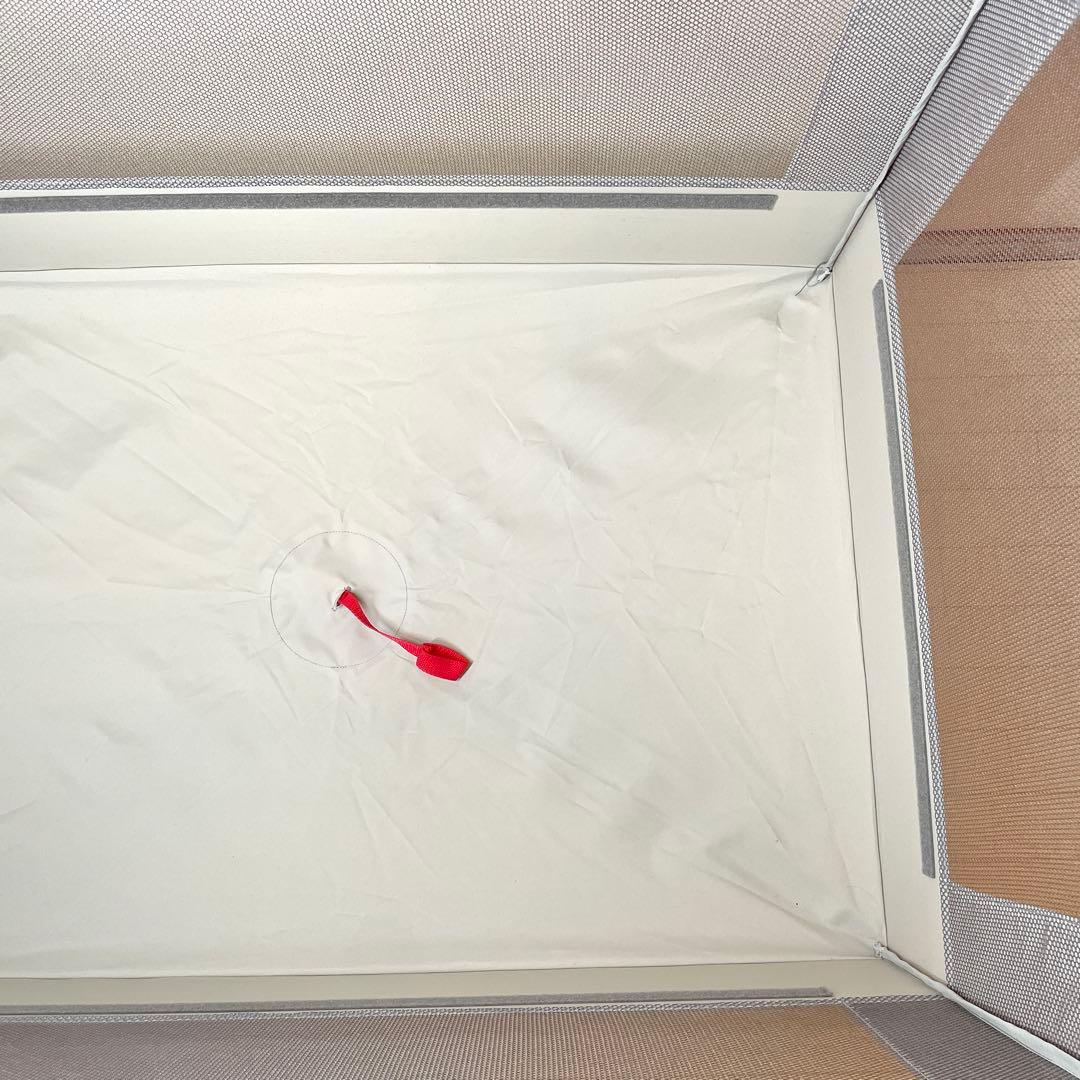 美品 Aprica ココネル エアー AB ベビーベッド　グレーベアー