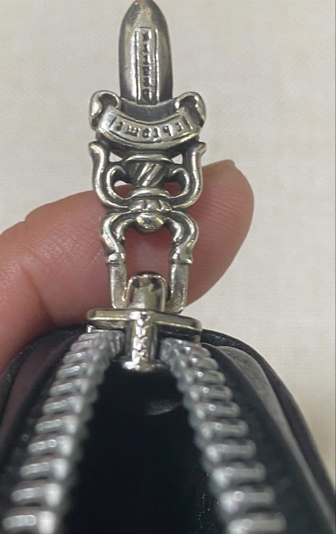 クロムハーツ 黒 レザー ケース