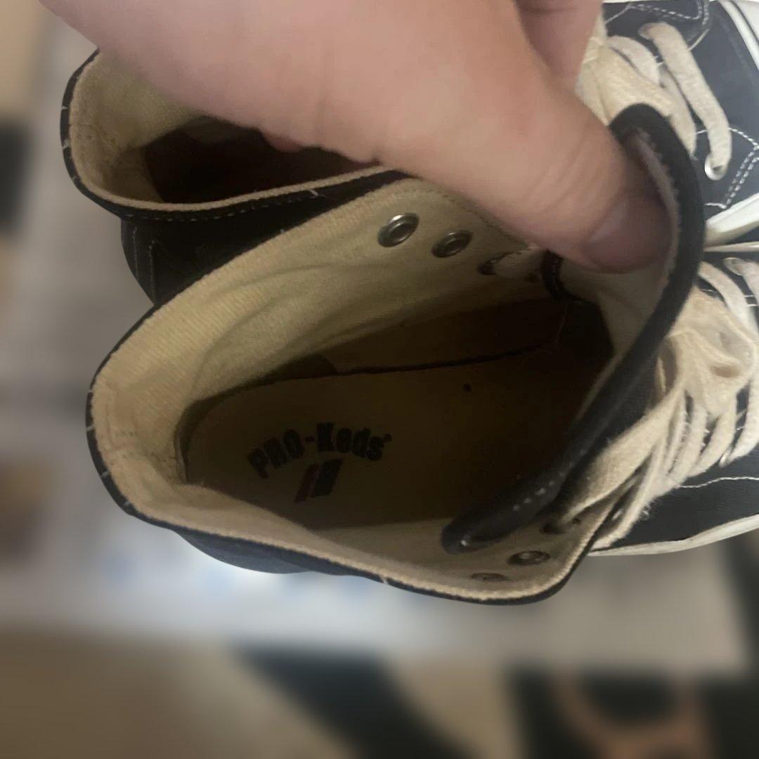 PRO-Keds ブラック ハイカットスニーカー US10.0