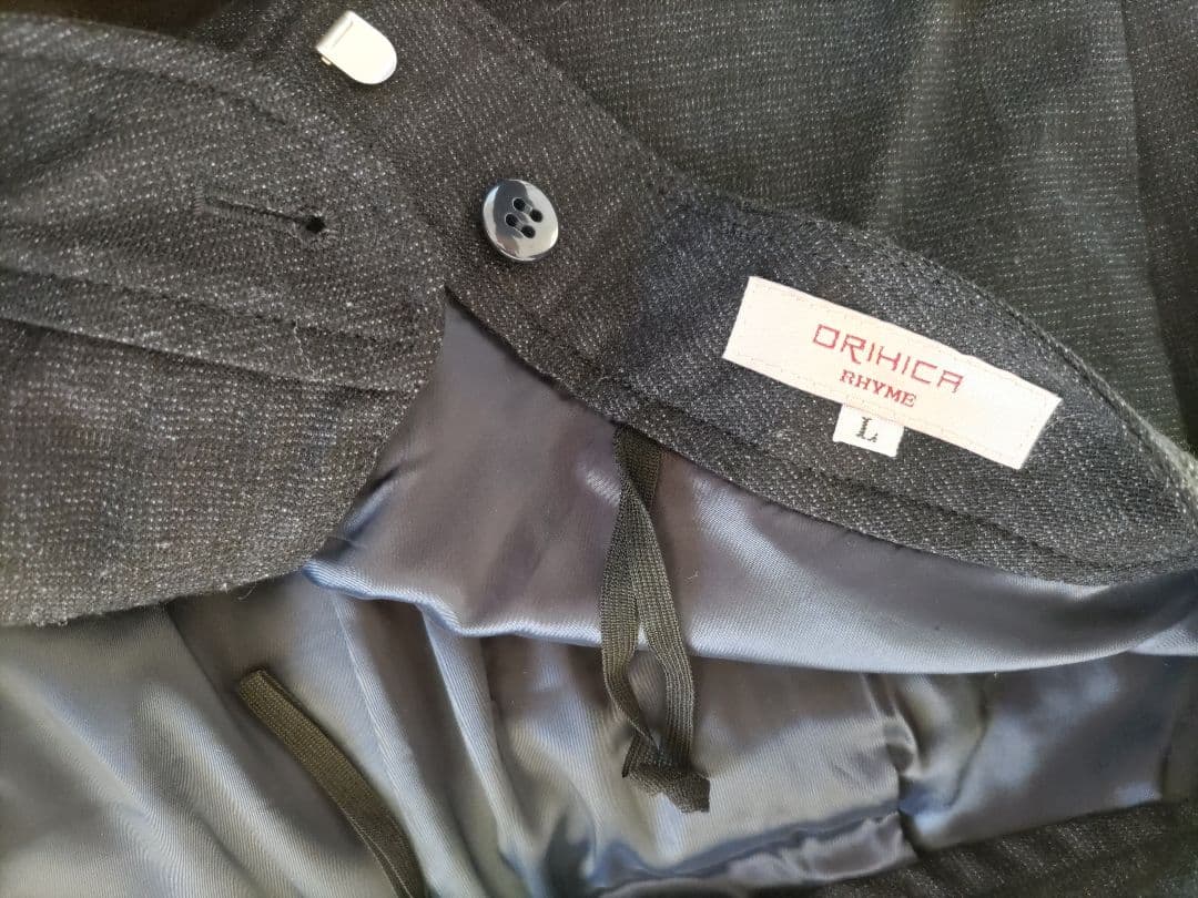 オリヒカ ORIHICA パンツスーツ L 濃紺チェック