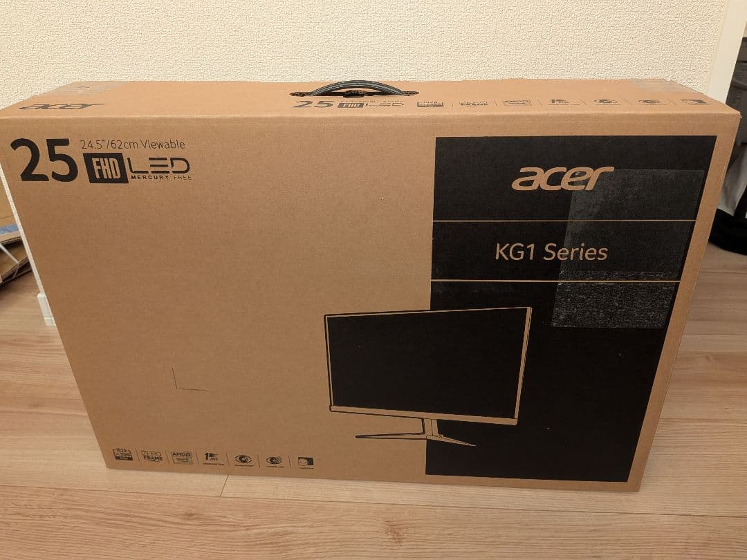 Acer KG251Qbmiix 24.5インチ ゲーミングモニター