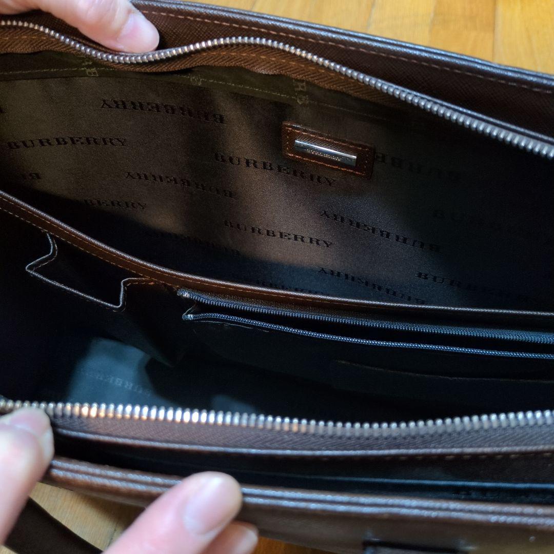 ブラウン ビジネスバッグ ハンドバッグ　★中古★比較的美品！