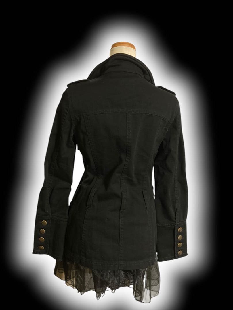 y2k黒デニムNANAフェアリーグランジパンクライダース古着屋ロックパンク