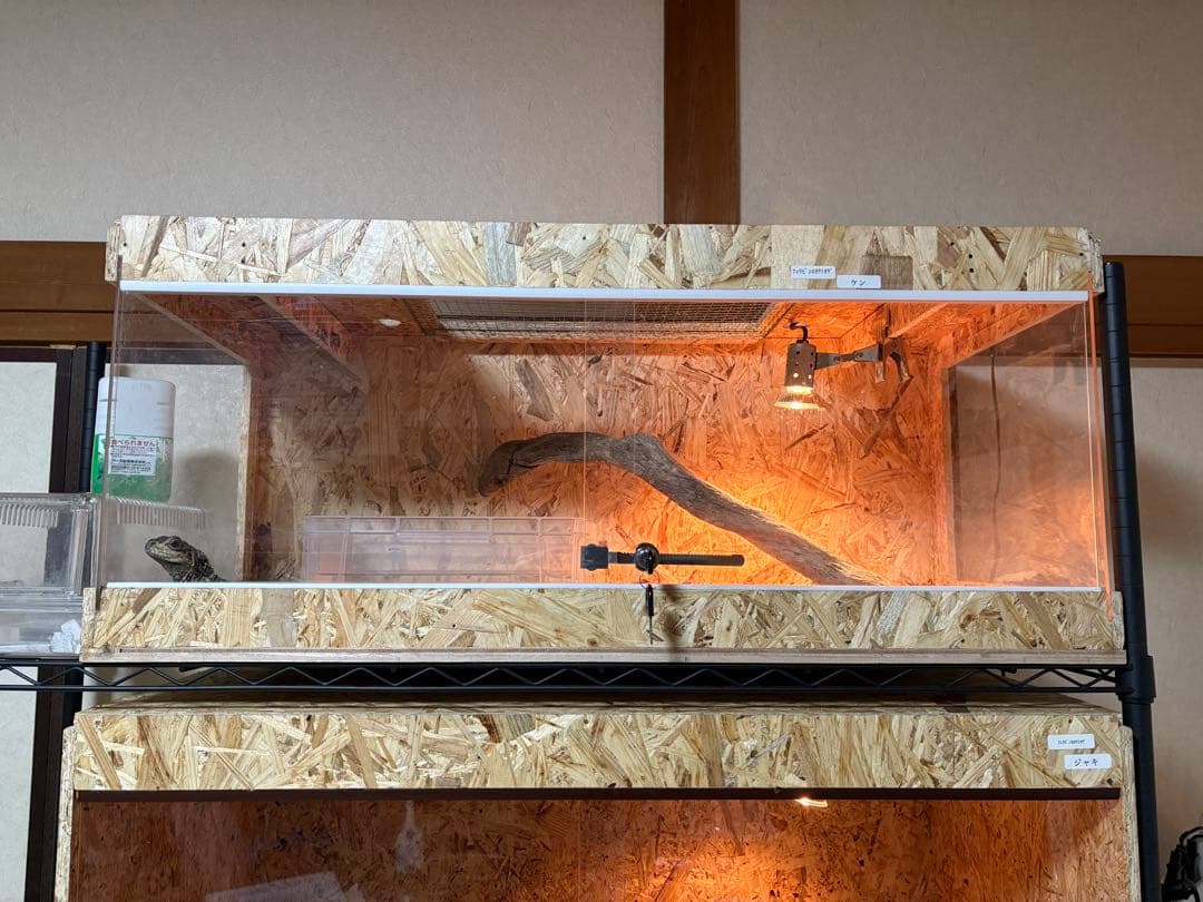 爬虫類ケージ　90×40×40 サイドアクリル　爬虫類　ペット　飼育　ケージ