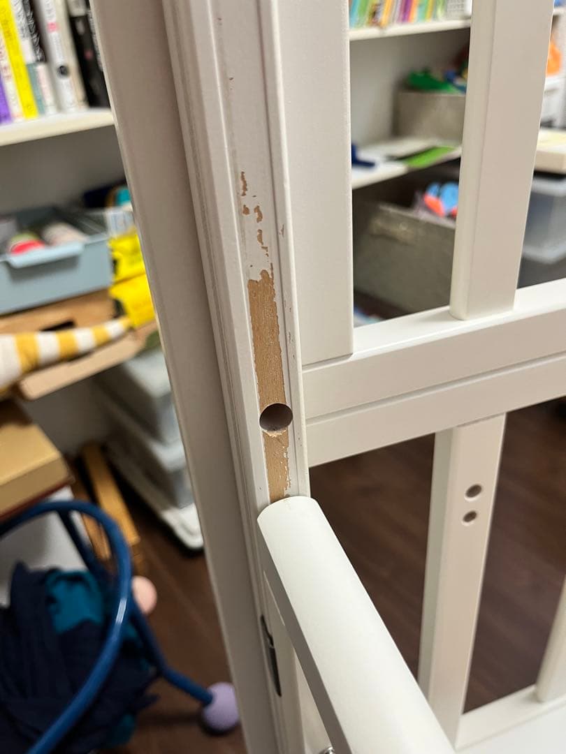 ヤマサキ　 ベビーベッド ハイタイプ　標準サイズ ツーオープン　ホワイト