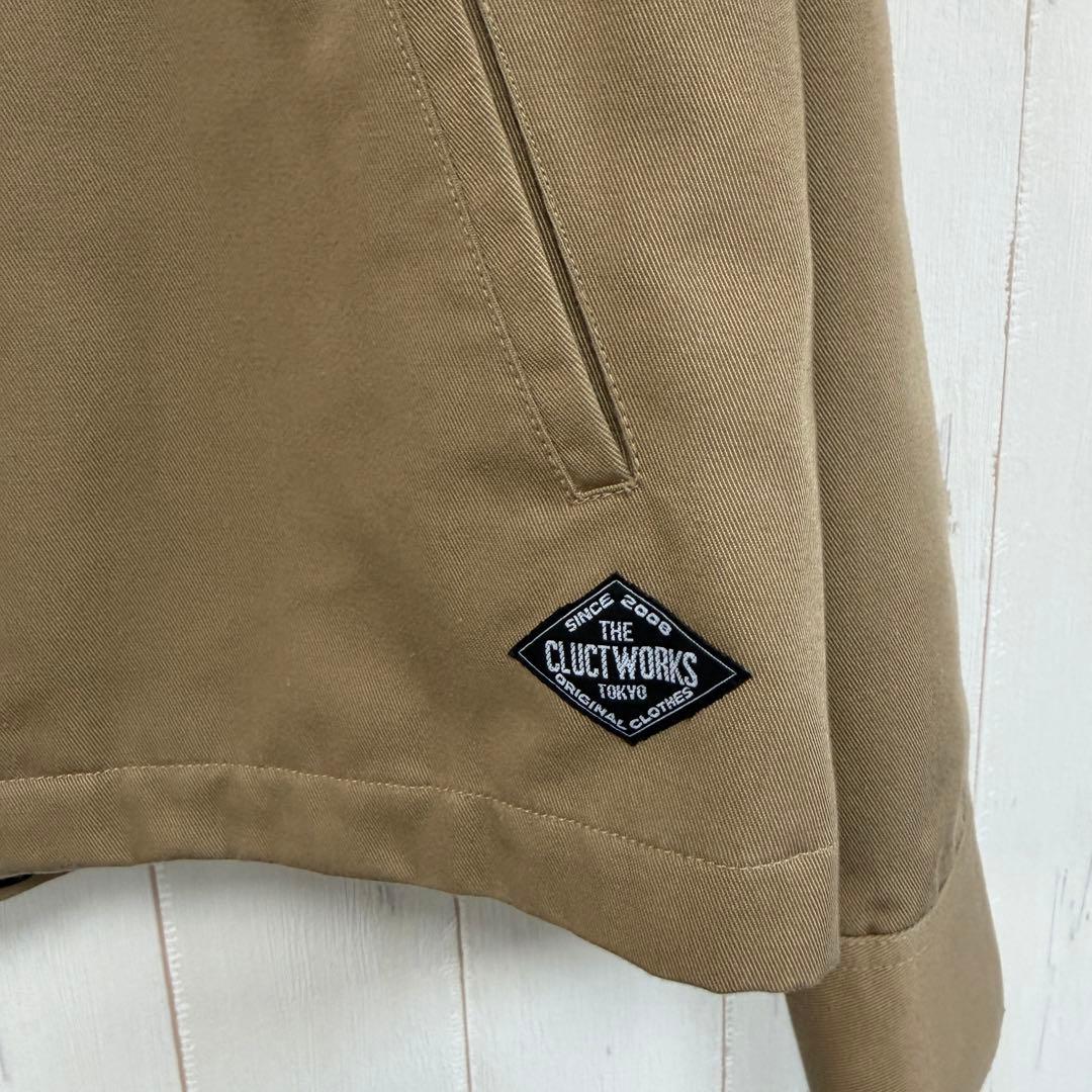 N*N様 クラクトCLUCT ジャケット　刺繍　ブルゾン　M ベージュ　ワークジ