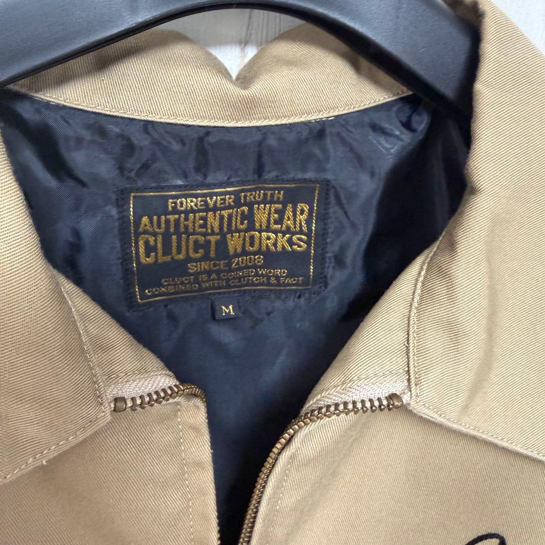 N*N様 クラクトCLUCT ジャケット　刺繍　ブルゾン　M ベージュ　ワークジ