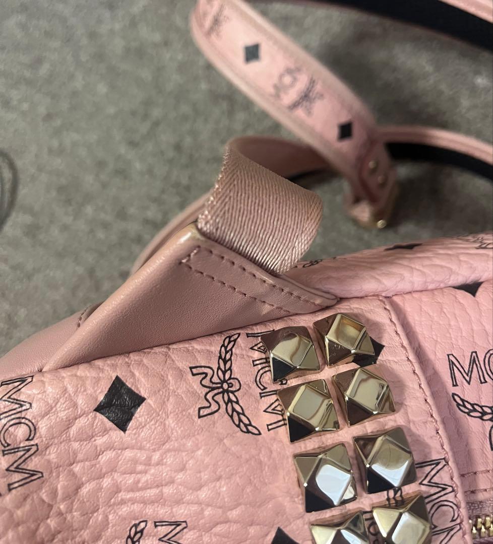 MCM ソフトピンク ミニ リュック