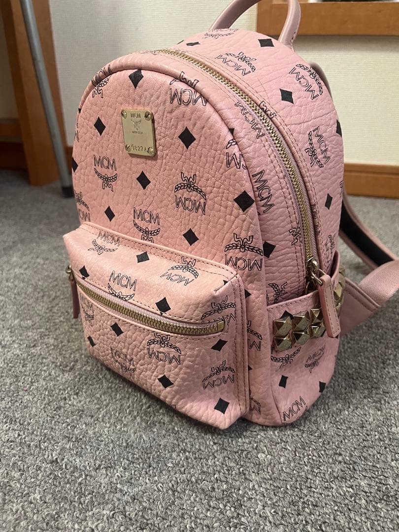 MCM ソフトピンク ミニ リュック