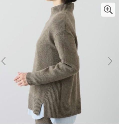 ネイチャーズ　無染色ヤク　セミワイドシルエット　セーター　Sサイズ