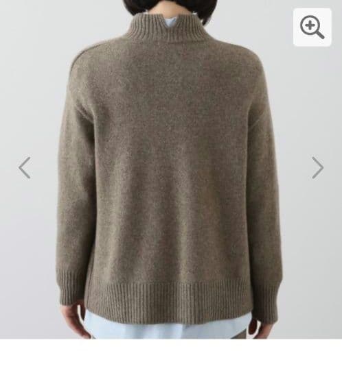 ネイチャーズ　無染色ヤク　セミワイドシルエット　セーター　Sサイズ