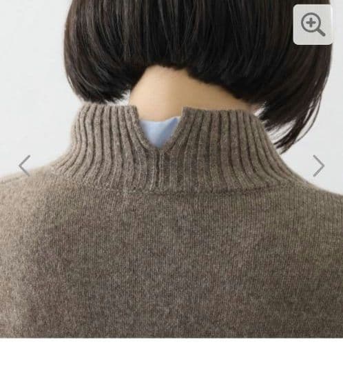 ネイチャーズ　無染色ヤク　セミワイドシルエット　セーター　Sサイズ