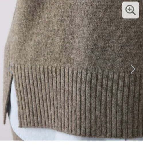 ネイチャーズ　無染色ヤク　セミワイドシルエット　セーター　Sサイズ