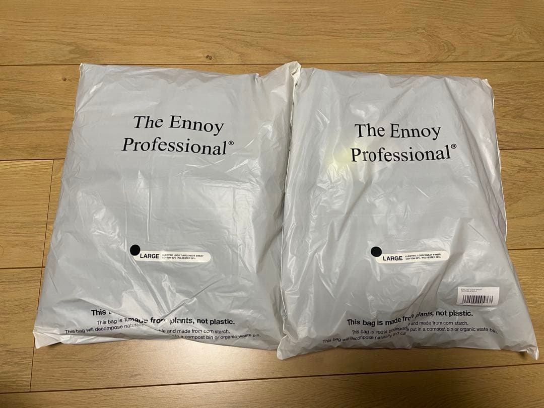 ENNOY ELECTRIC LOGO TURTLENECK サイズL ネイビー