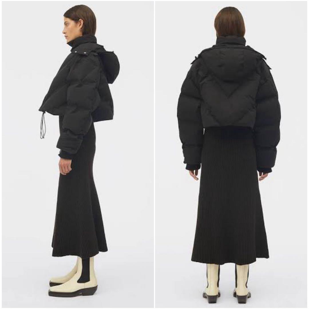 30万 BOTTEGA VENETA ショート ダウン ジャケット コート 黒S