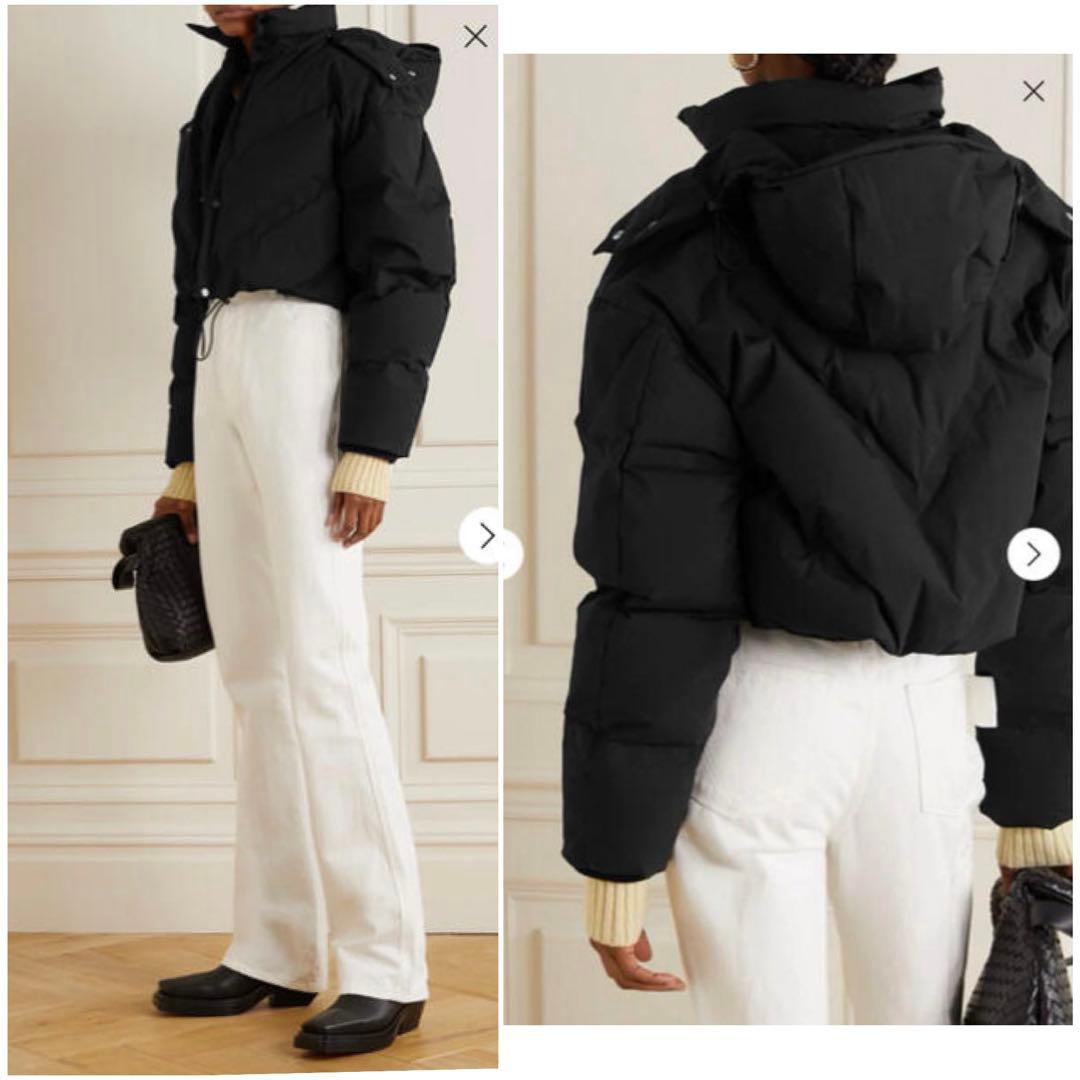 30万 BOTTEGA VENETA ショート ダウン ジャケット コート 黒S