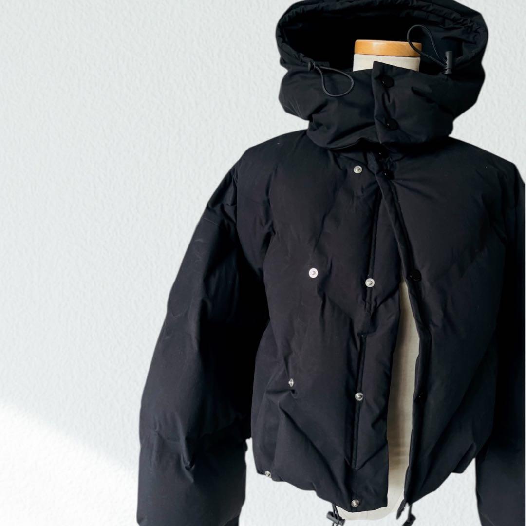 30万 BOTTEGA VENETA ショート ダウン ジャケット コート 黒S