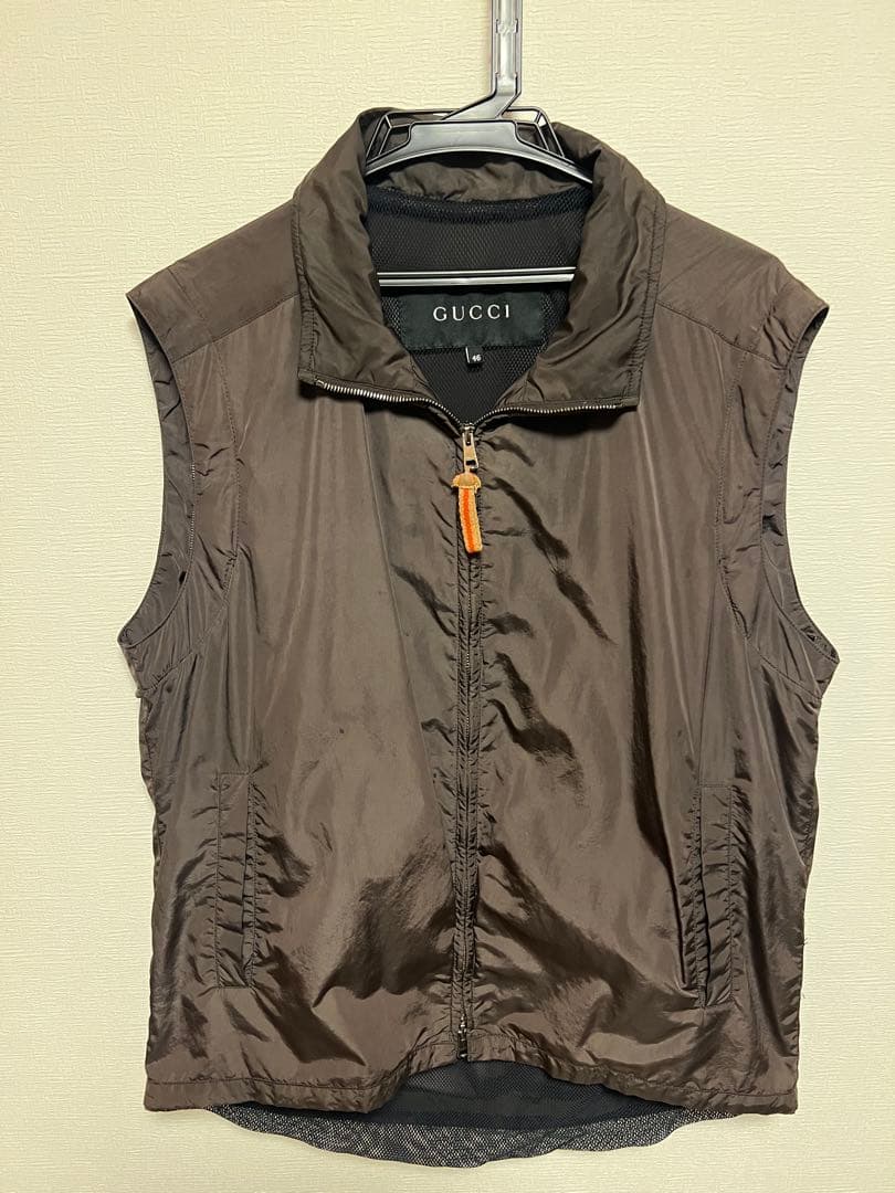 GUCCI archive nylon jacket ダブルジップ　2way