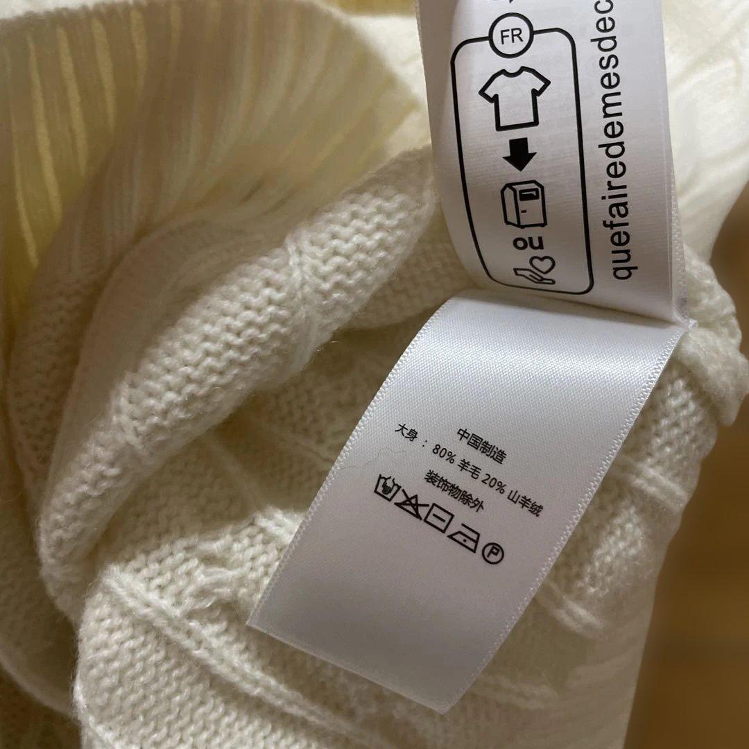 ポロラルフローレン　ニット　セーター　ホワイト　白