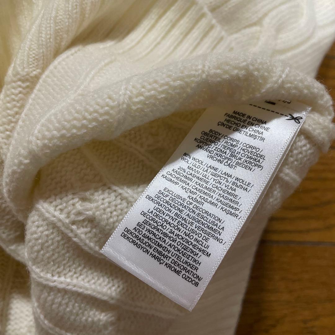 ポロラルフローレン　ニット　セーター　ホワイト　白