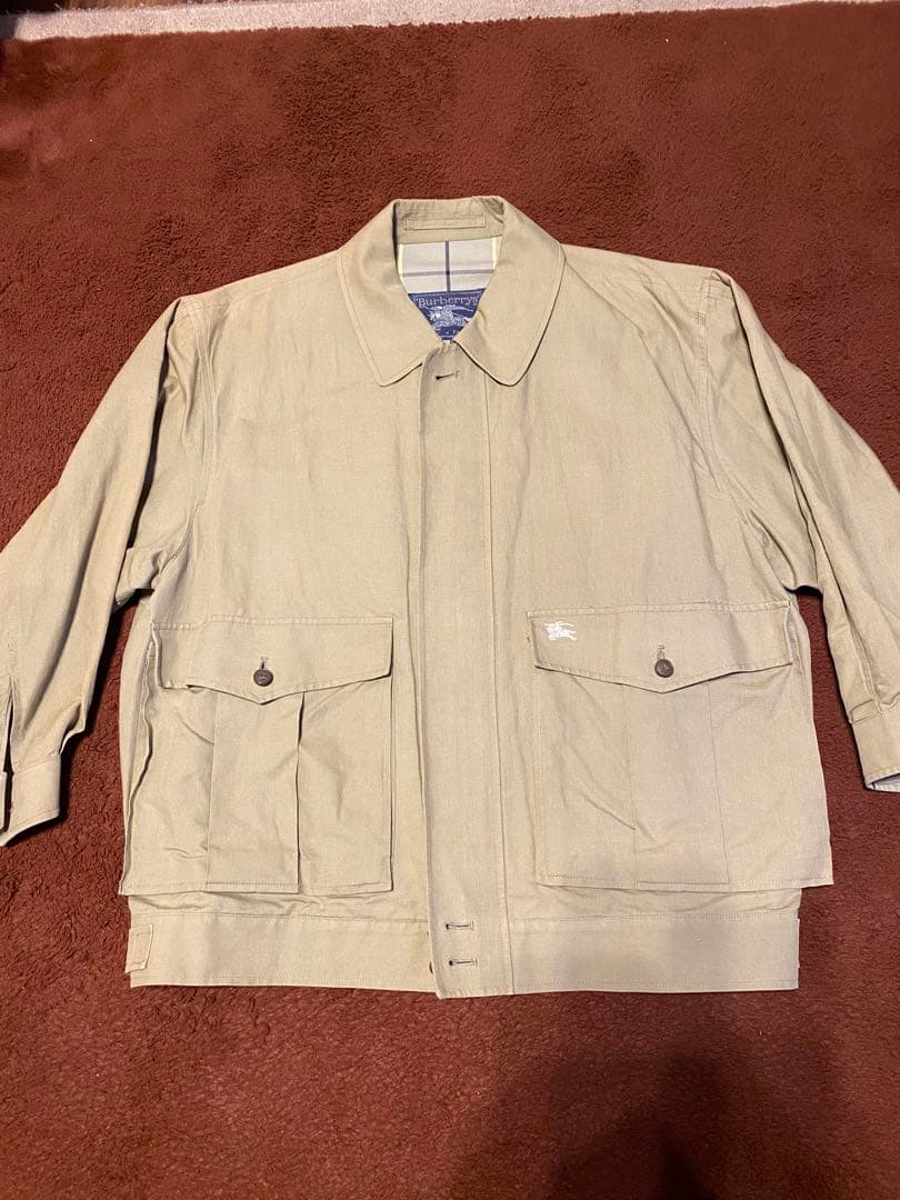 Burberry 88年イングランド製スウィングトップ　ハリントン英国製リネン