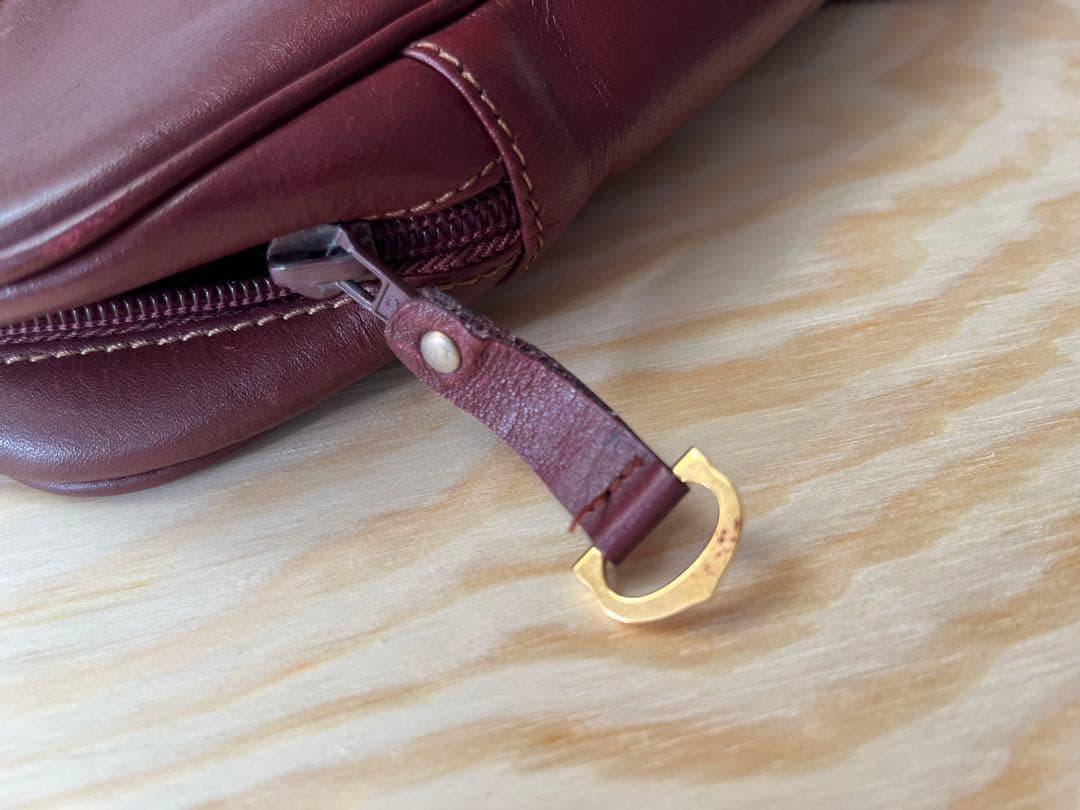 美品 カルティエ トートバッグ A4収納可 ボルドー