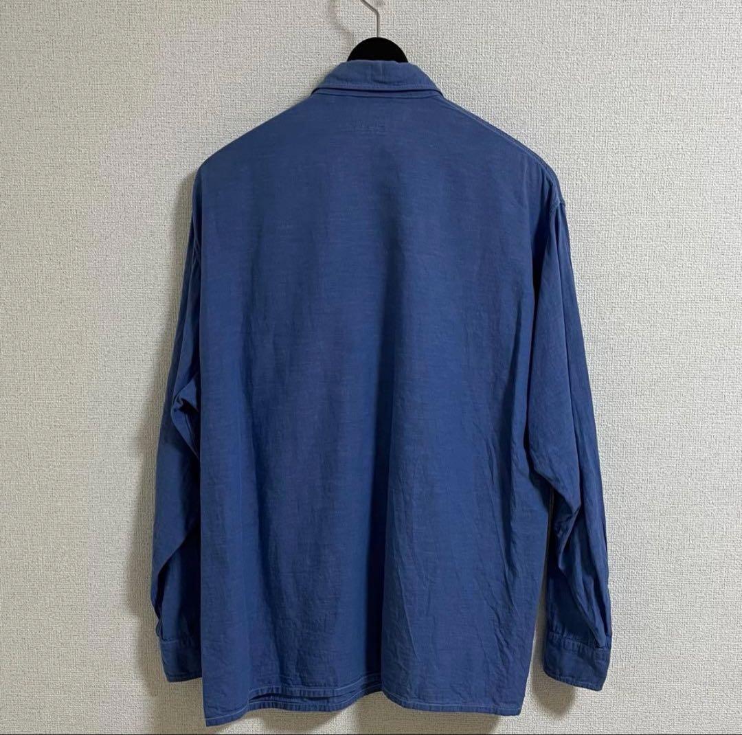 COMOLI 21SS ベタシャンCPOシャツ サックス 希少サイズ1