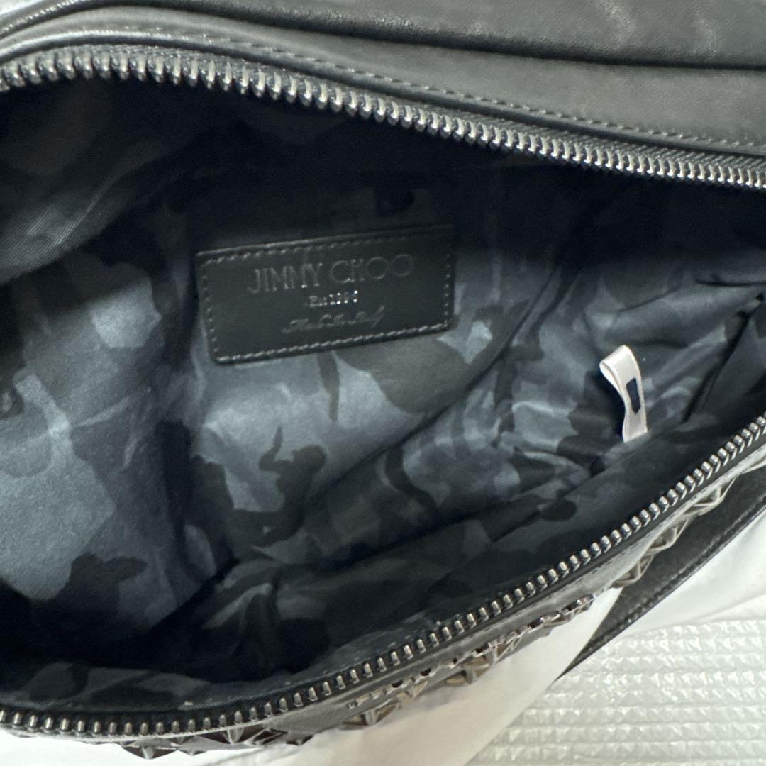 JIMMY CHOO ジミーチュウ スタースタッズ レザー ボディバッグ