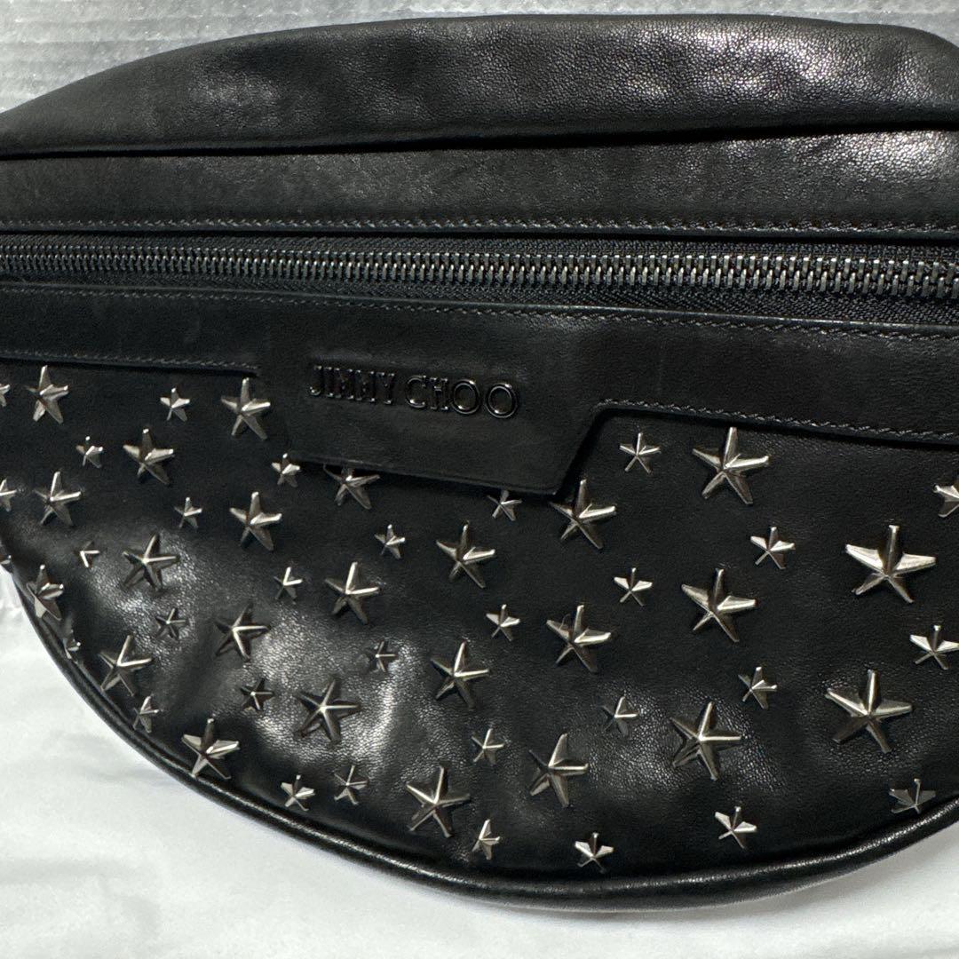 JIMMY CHOO ジミーチュウ スタースタッズ レザー ボディバッグ