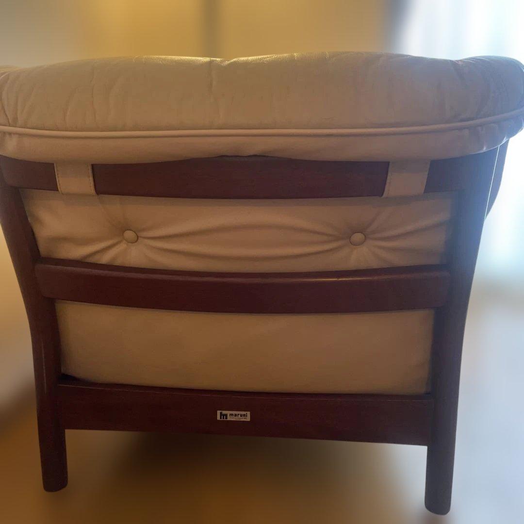 オールドマルニ　1人掛け　レザーソファ　☆ハンゾー