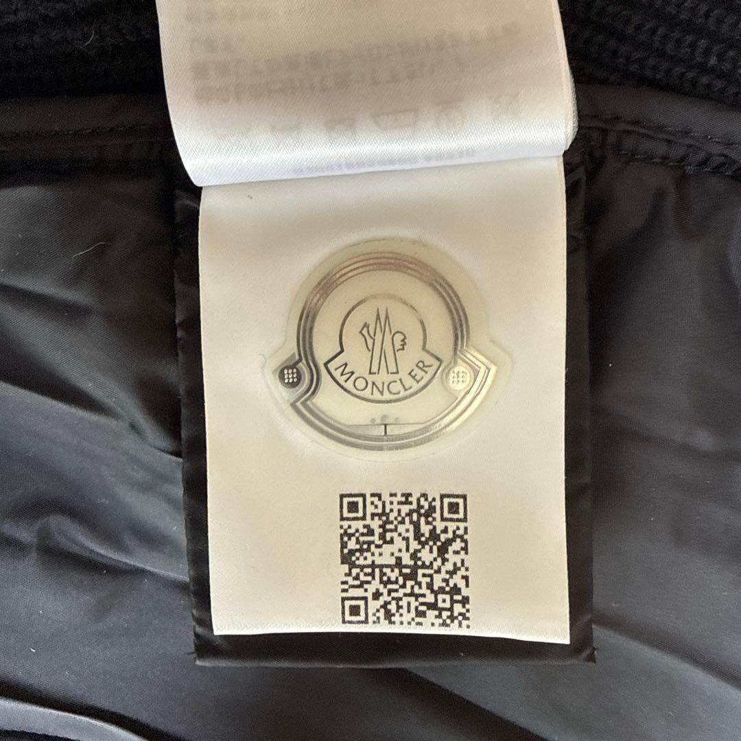 MONCLER フード付きダウンジャケット L ブラック