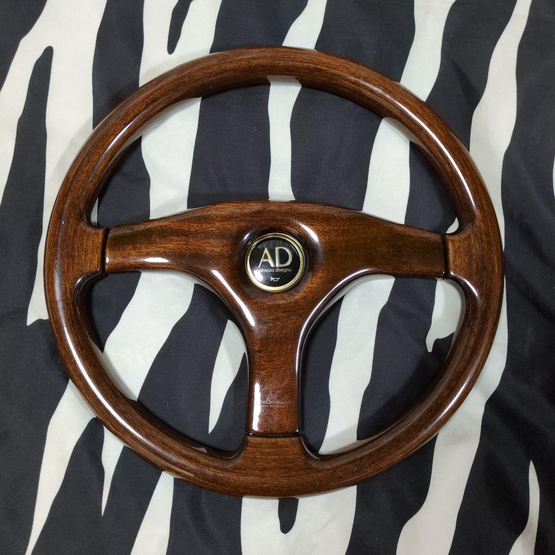 AD 3本スポーク ウッドステアリング