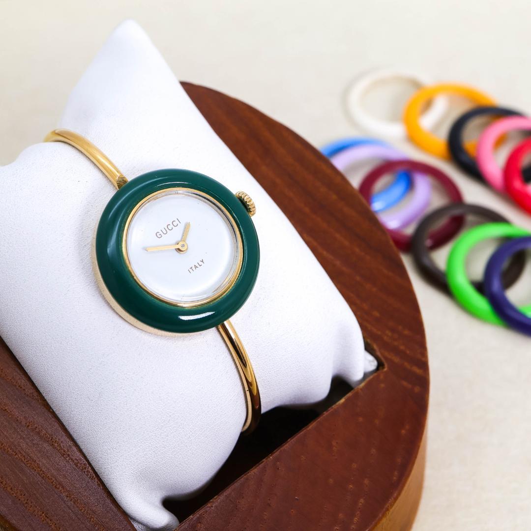 稼働 GUCCI 腕時計 機械式 手巻き チェンジベゼル 12色 2103