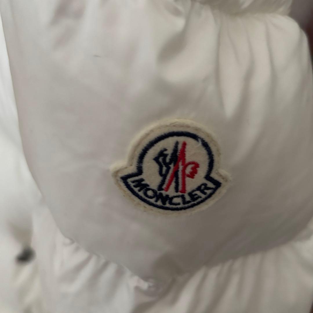 MONCLER モンクレ 白 ファー ショート丈ダウン サイズ1