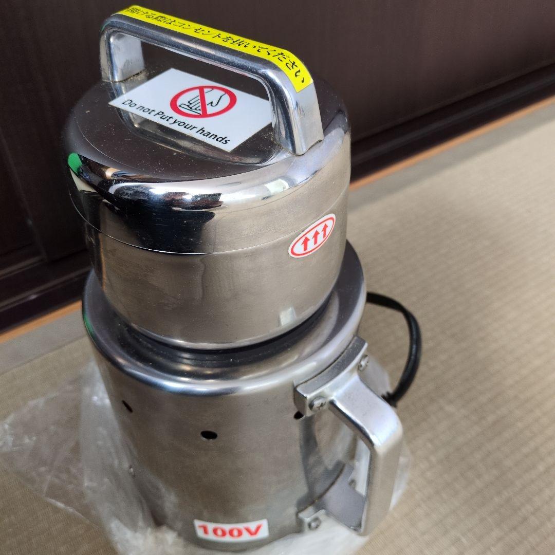 ひ*か様 100V ステンレススチール U字型刃ミキサー　家庭用強力製粉機　コナ