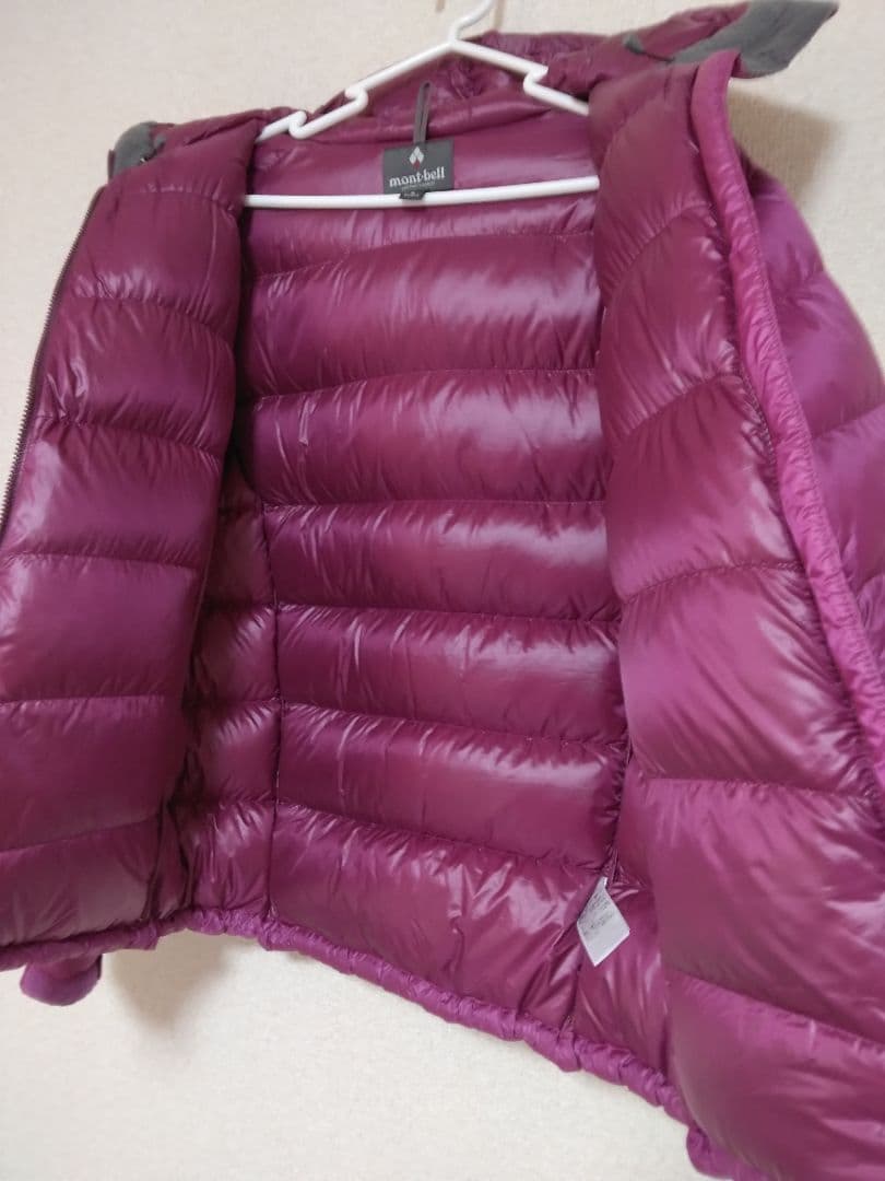 [美品]　800FP アルパインダウンパーカ　レディースL　パープル　モンベル