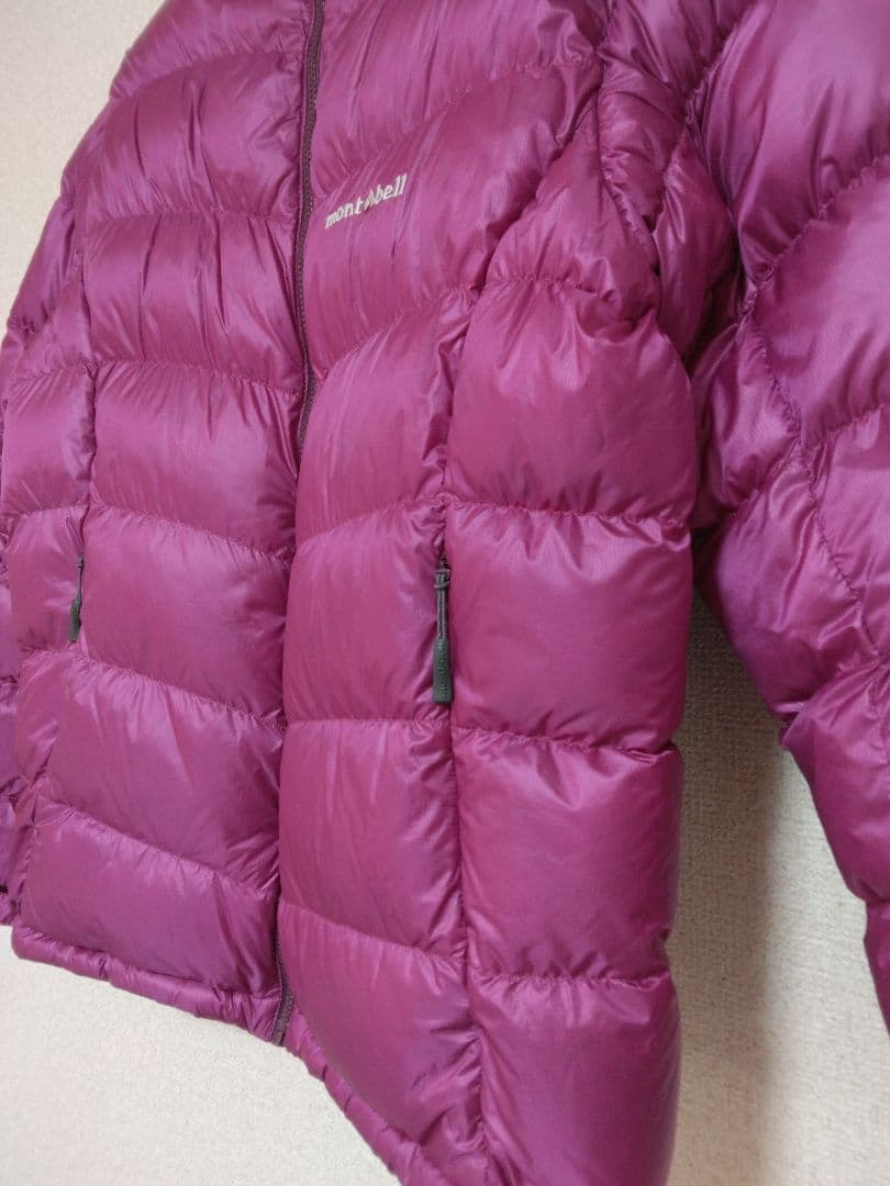 [美品]　800FP アルパインダウンパーカ　レディースL　パープル　モンベル