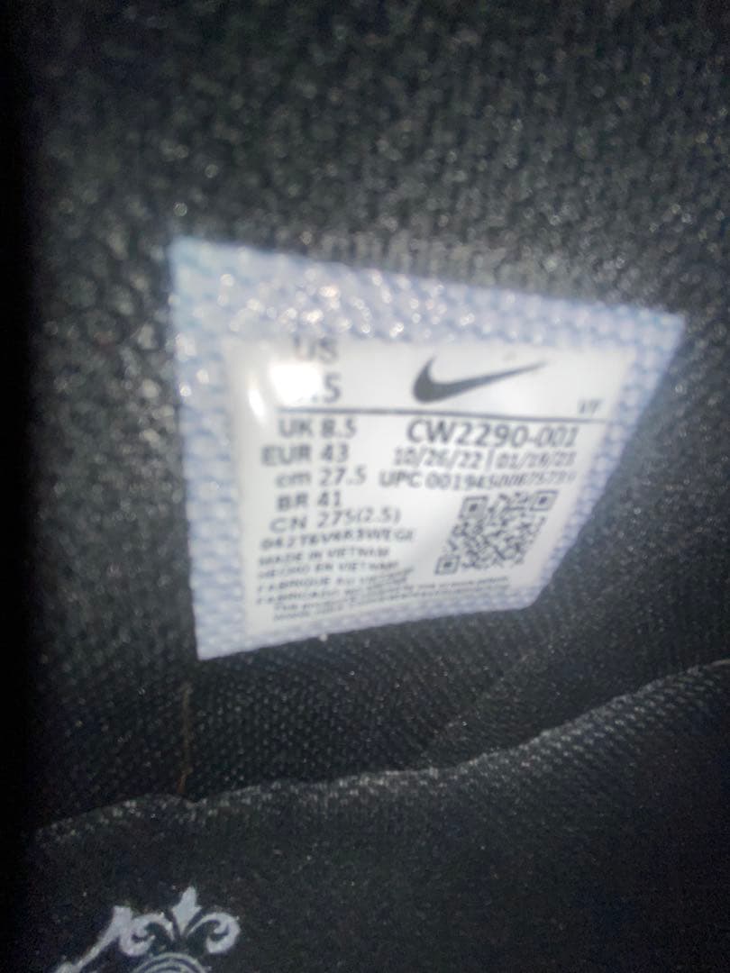 【新品、未使用】Nike エアフォース1 midブラック スニーカー27.5cm