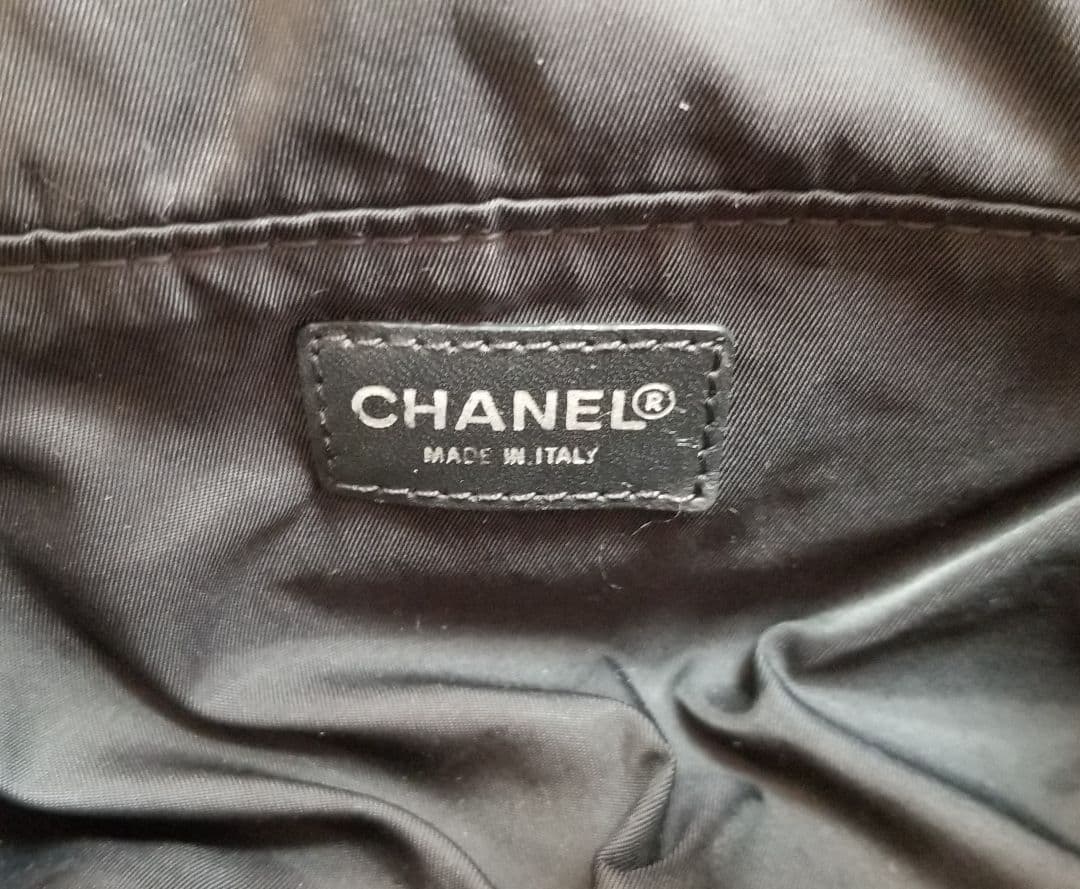 CHANEL ニュートラベルライン ハンドバッグ ポーチ ブラック