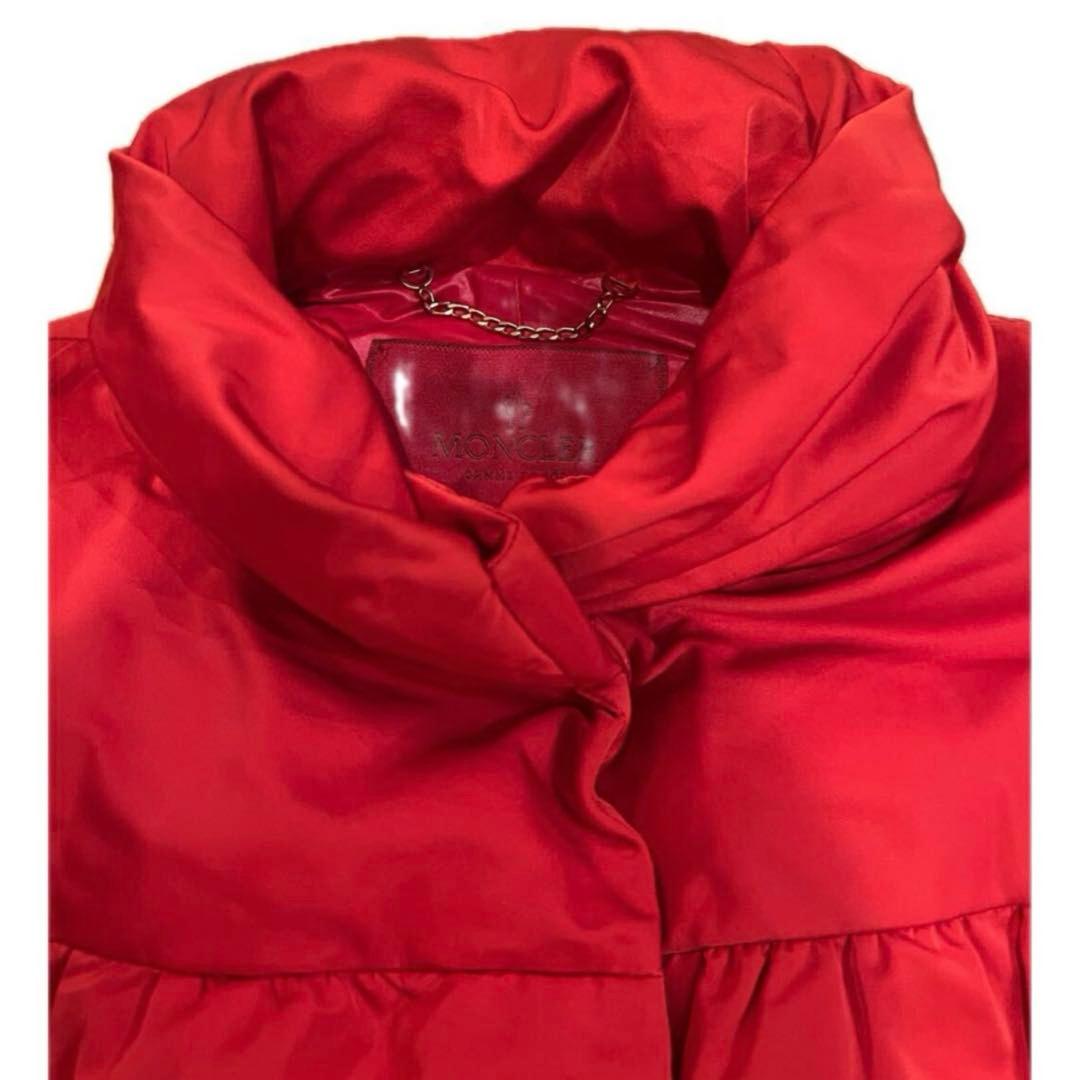 モンクレールガムルージュ　MONCLER ショートダウンコート　赤　サイズ　0